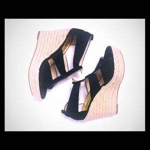 Michael Kors Damita Black Wedges